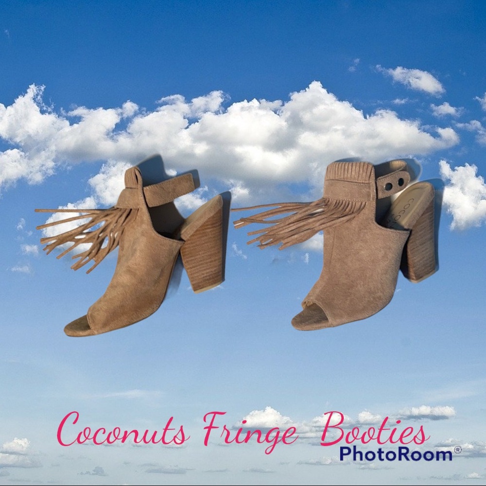 COPY - Coconuts by Mattie peep toe ankle strapped booties